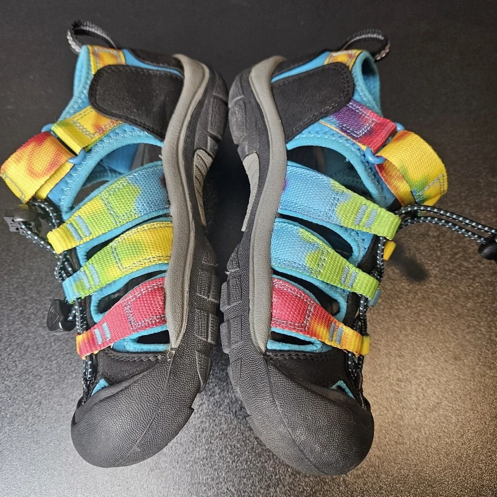 Keen Big Kids Newport H2 Sandal Rainbow Tie Dye Unisex Size 1 Outdoor Water Hike - Picture 4 of 7